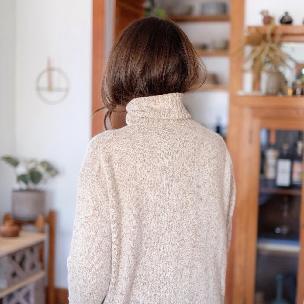 Jenni Kayne Cashmere/Cotton/Wool Turtleneck Sweater XS